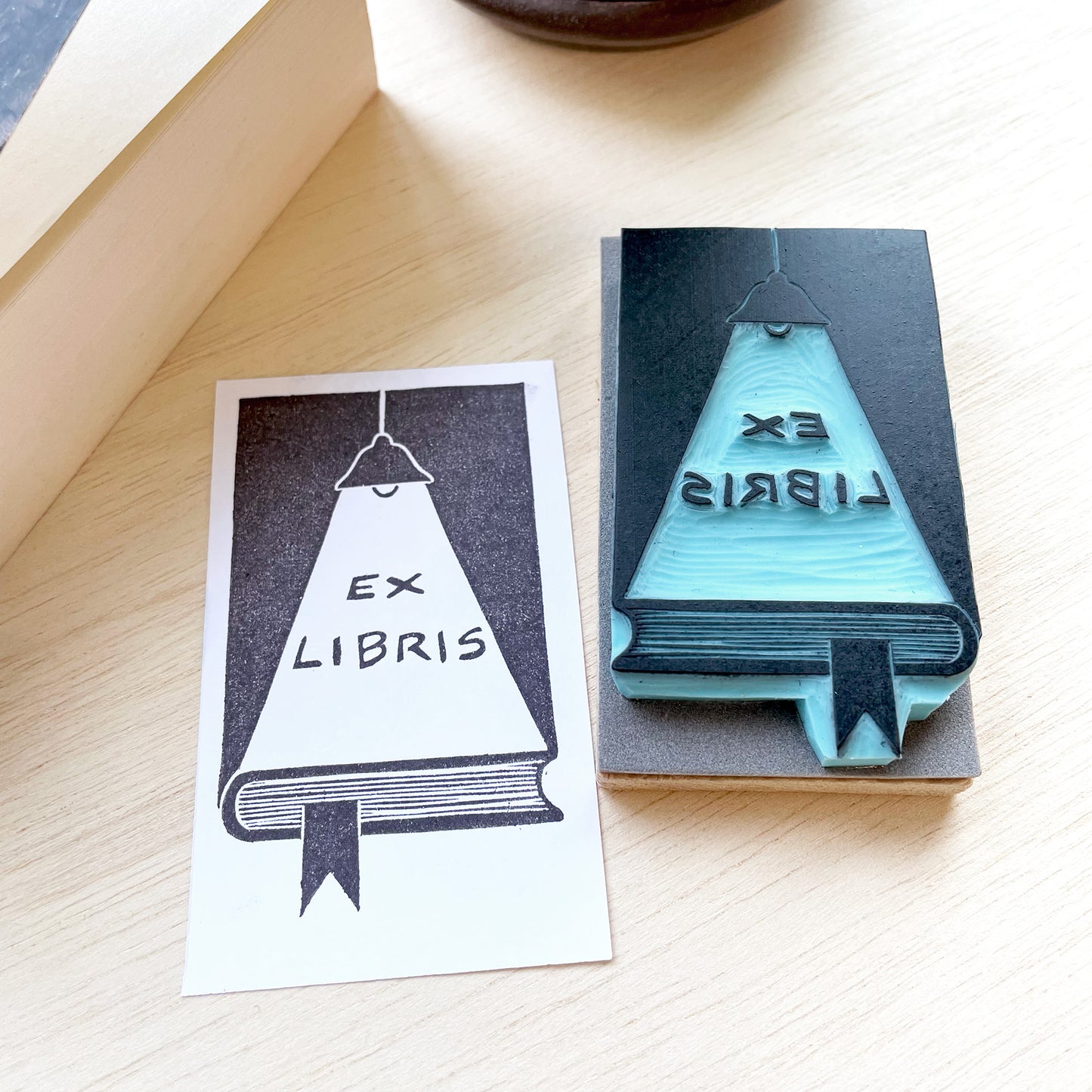 Custom Ex Libris rubber stamp