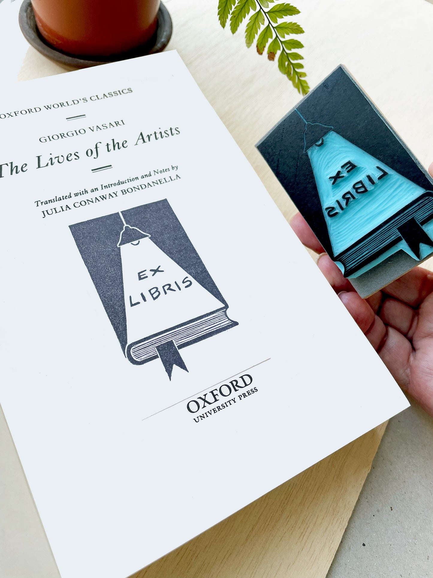 Custom Ex Libris rubber stamp