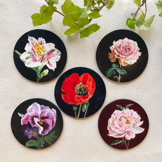 Mini floral original paintings