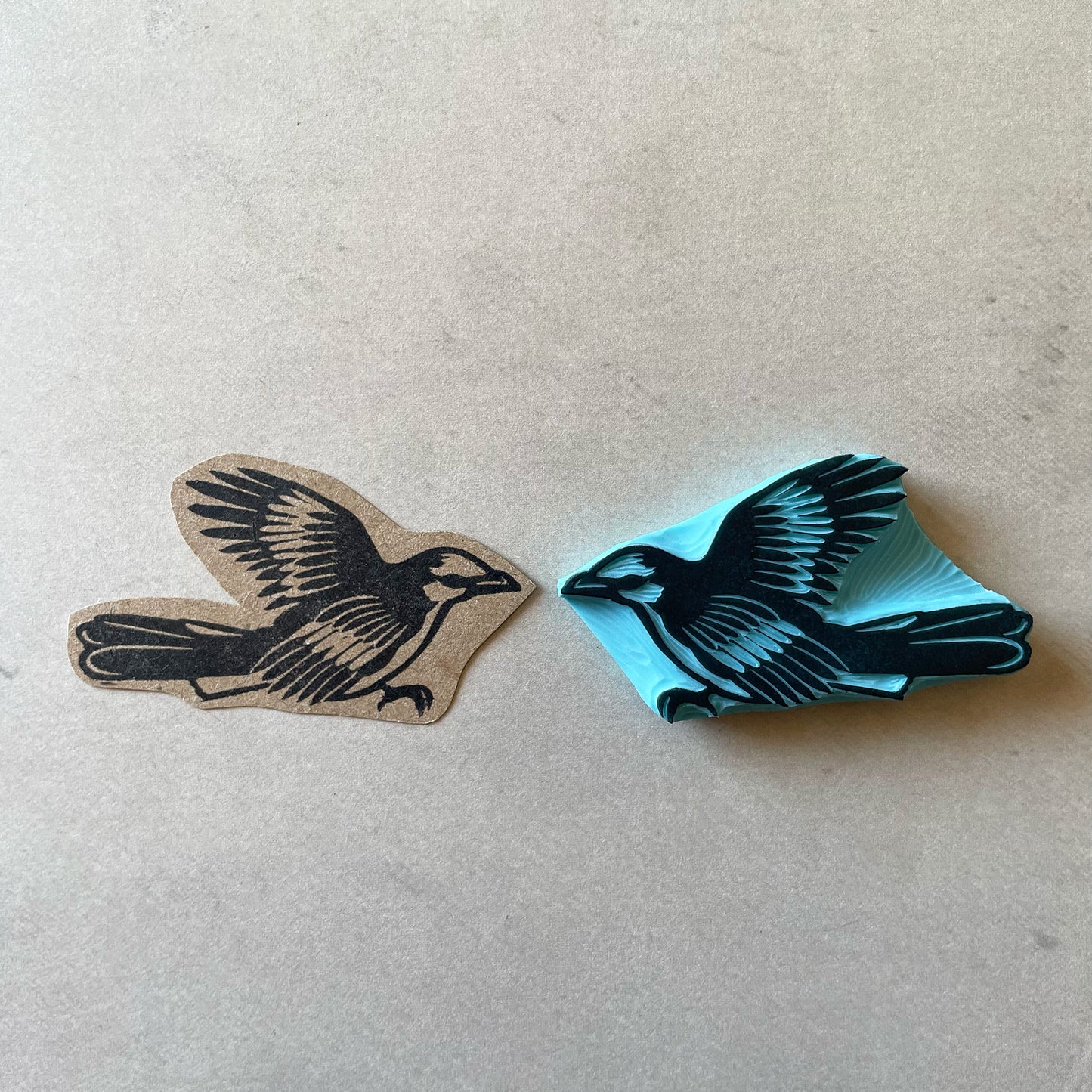 flying mockingbird stamp