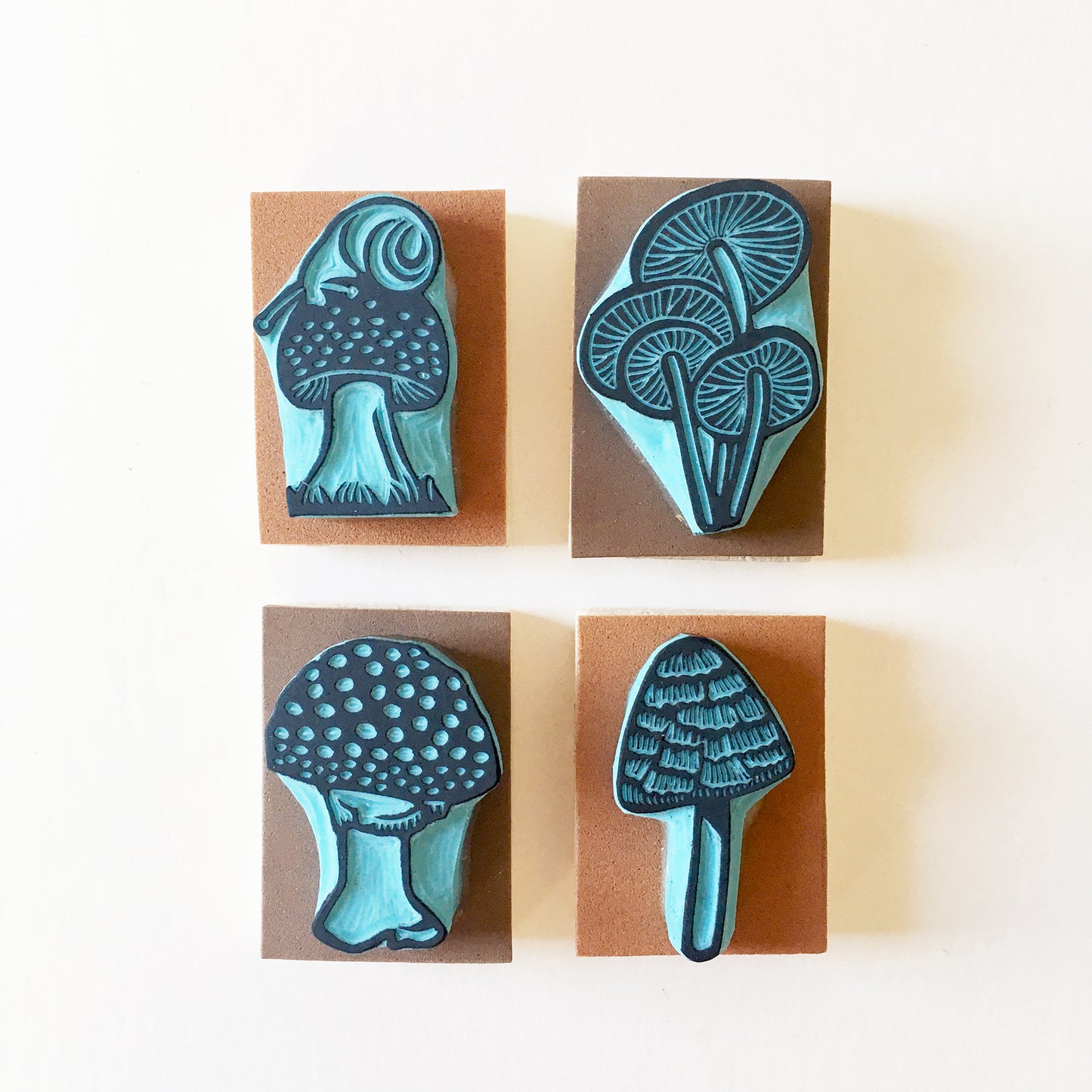 Mushrooms Rubber Stamps, Autumn stamping