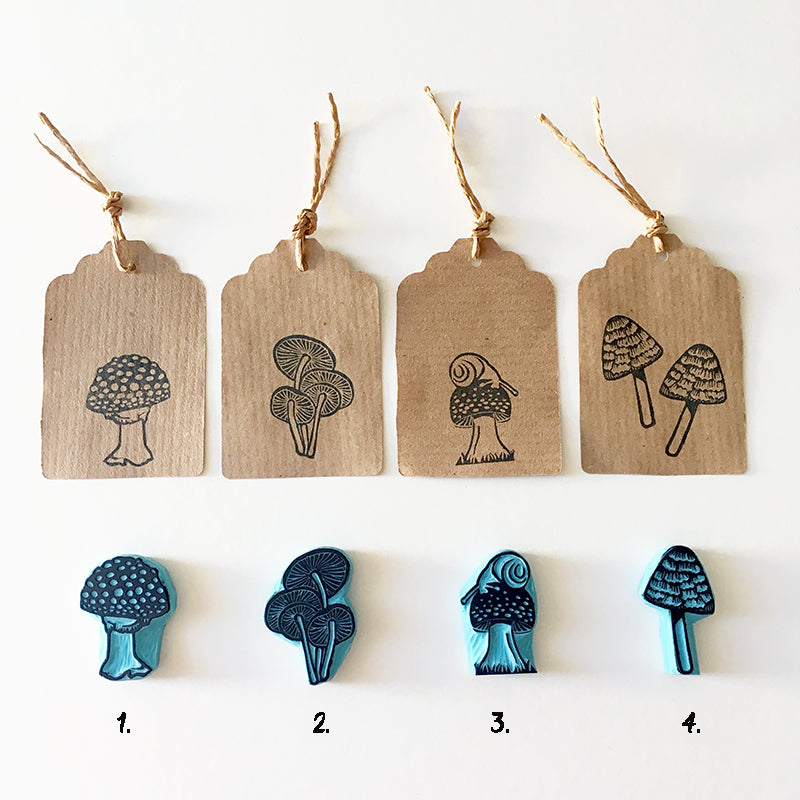 Mushrooms Rubber Stamps, Autumn stamping