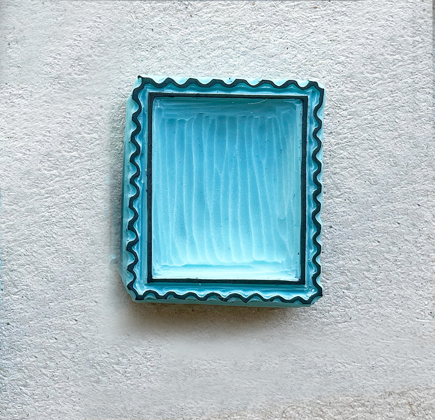 Postage rubber stamps for post card making